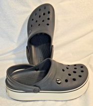 Crocs Crocband II Black/White Clog Adult Size Mens 6 Womens 8 Shoes - £26.50 GBP