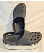 Crocs Crocband II Black/White Clog Adult Size Mens 6 Womens 8 Shoes - $34.99