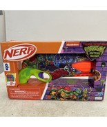 NERF Gun Teenage Mutant Ninja Turtles Mutant Mayhem Blaster, 10 Darts TM... - £23.34 GBP
