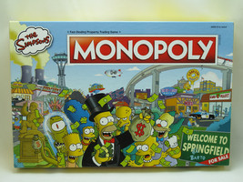 Monopoly the Simpsons 2019 Board Game USAOPOLY 99% Complete New Open Box - £31.36 GBP