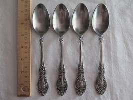 Lot 4x Springtime Stainless Steel Flatware Soup Tablespoons 7.5&quot; Japan F... - $21.99