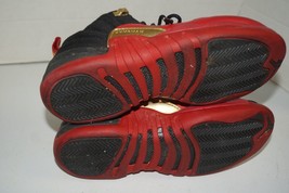 Air Jordan 12 Super Bowl DH9695 001 Blk/Metallic Gold/Varsity Red Size 6.5Y - $98.99