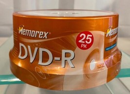 Memorex DVD+R 16x 4.7GB 25 Pack Spindle Printable Brand New Factory Sealed - £9.51 GBP