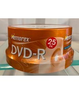 Memorex DVD+R 16x 4.7GB 25 Pack Spindle Printable Brand New Factory Sealed - $11.87