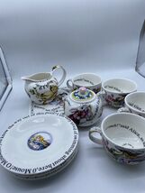 Cardew Pottery Design Alice and Wonderland 10 Pc Porcelain Teapot Set Ra... - $76.43