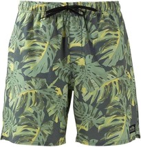 Salt Life Men&#39;s Loungin&#39; Canopy 4 Way-Stretch Board Shorts - Ebony-2XL - £23.90 GBP