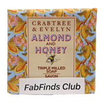 Crabtree &amp; Evelyn Almond and Honey Bar Soap Triple Milled 3.5oz - $12.85