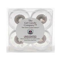 4 Pack Clear Long Burning Unscented Mineral Oil Based Tea Light Candles ... - $2.86