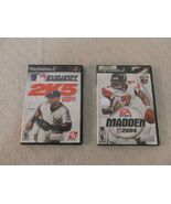Playstation 2 MLB 2K5 &amp; Madden 2004 Video Game Set Missing Madden Manual... - $220.70 MXN