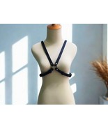 Python Snakeskin Leather Harness X Strap Style O Rings - $205.80 CAD