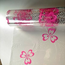 Pink Floral See Through Cellophane Gift Paper/Wedding Birthday Hampers W... - £1.18 GBP+