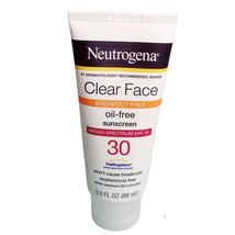 NEW Neutrogena Clear Face Break-Out Free Liquid-Lotion SPF 30 3 oz Exp 5... - $10.88