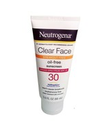 NEW Neutrogena Clear Face Break-Out Free Liquid-Lotion SPF 30 3 oz Exp 5... - £8.51 GBP