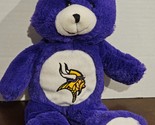 Good Stuff Stuffed Plush MN Minnesota Vikings Purple Teddy Bear 13&quot; - $24.14