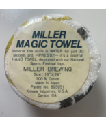 Vintage Miller Magic Brewing National Sports Festival Logo Hand Towel 16... - $39.59