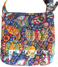 Colorful Paisley Crossbody Quilted Bag - £9.75 GBP