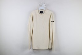 Vintage 90s Nautica Mens M Spell Out Heavyweight Ribbed Knit Long Sleeve T-Shirt - £35.44 GBP