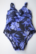 Miraclesuit Pandora Blue Tropical Floral Slimming One Piece Swimsuit Size 8 - $677.01 MXN