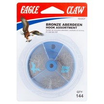 Eagle Claw Bronze Aberdeen Hook Assortment, 144 count - $7.95