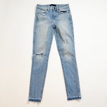Genetic Los Angeles  Blue Daphne Skinny Jean Size 25 Distressed Raw Hem ... - $294.00 MXN