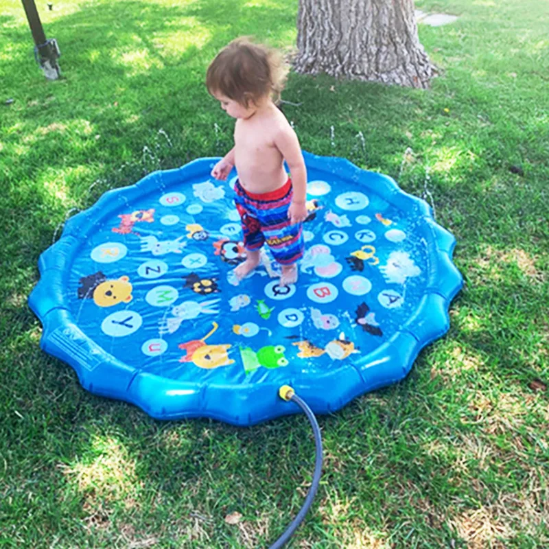 Outdoor Water Inflatable Toy Kid Letters Squirt Pad Pool Water Fun Squirt Pad - £36.52 GBP