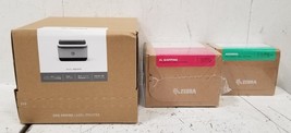 Zebra ZSB-DP14 Label Printer Bundle w/ 2 New ZSB Label Cartridges Sealed - $221.76