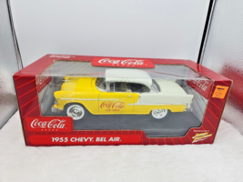 VINTAGE JOHNNY LIGHTNING COCA-COLA 1955 CHEVY BEL AIR 1:18 SCALE DIE CAST - £132.33 GBP