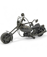 Vintage Handmade Metal Chopper Motorcycle Model Decor - $40.24 CAD