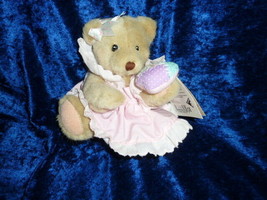 Cherished Teddies, &quot;Amy&quot; Dakin Plush Teddie Dressed In Pink Quilted With Love 7&quot; - £15.47 GBP