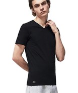 Lacoste Men’s Premium Pima Cotton V-Neck Sport T-Shirt Tonal Croc TH3374... - $445.30 MXN