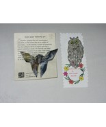 Yuzen Paper Butterfly Origami Pin Brooch &amp; Quilled Owl Vtg Hand Crafted - £19.76 GBP