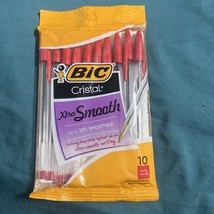 NEW BIC Cristal Xtra Smooth Ball Pen 10 Ct - 1 Pack- Medium Point (1.0 m... - $184.35 MXN