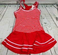 Tankini Skirt Set Red White Size 4 to 6 - $28.49