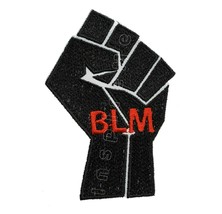 Black Power Fist BLM Embroidered Sew/Iron On Patch Black Lives Matter BLM - £6.80 GBP