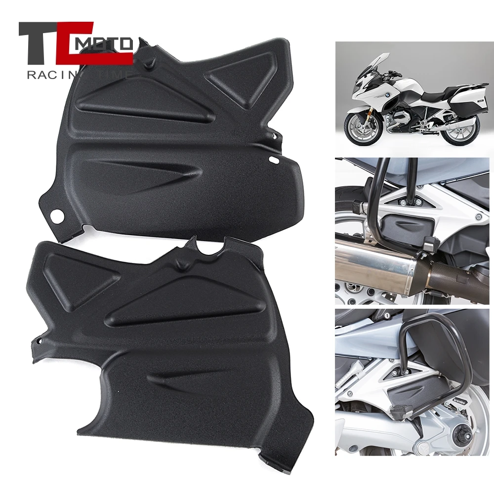 Motorcycle Rear Penger Footrest Foot peg Plate Cover Fe Infill Side Panel Protec - £317.84 GBP