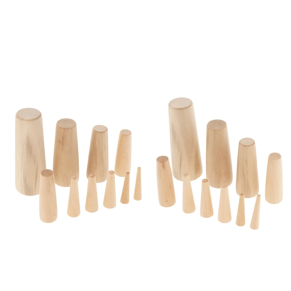 20pcs Marine Boat Wooden Conical Bungs Plugs Set Emergency Plug Up Hole - £24.32 GBP