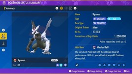 SHINY 6IV XXXL Kyurem-B Black Zekrom + Kyurem bundle Pokémon Scarlet/Violet SV - £4.08 GBP