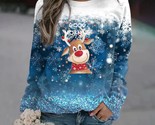  christmas snowflake casual loose size o neck vintage pulllover sweatshirt print t thumb155 crop