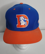 Denver Broncos Hat Cap Snap Back Blue Orange Mitchell &amp; Ness NFL Team Lo... - £15.93 GBP