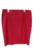 East 5th Burgundy Straight Skirt Womens Petite Sz 20 Polyester Lined Back Zipper - £11.07 GBP