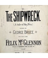 The Shipwreck A Tale Of The Sea 1894 Sheet Music Victorian McGlennon DWHH2 - $99.99