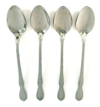 Rogers Cutlery Victorian Manor Teaspoons Set of 4 USA 7.5&quot; Set of 4 Stai... - $13.09