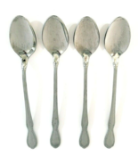 Rogers Cutlery Victorian Manor Teaspoons Set of 4 USA 7.5&quot; Set of 4 Stai... - £10.25 GBP