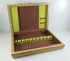 Rogers Bro MCM Vintage Wood Flatware Storage Chest Tarnish-Proof for 8 - £37.36 GBP