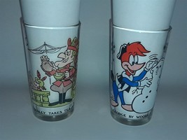 2 Arby&#39;s 1976 Bicentennial Drinking Glasses - Dudley Do-Right + Woody Wo... - $18.00