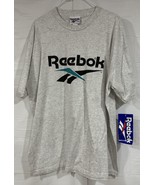 Vintage 90s Reebok Shaq Attaq Blacktop Big Logo T Shirt Mens Size XL Mad... - £71.27 GBP