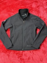 Marmot Softshell Womens MEDIUM Black Full Zip Jacket Windbreaker - £19.39 GBP