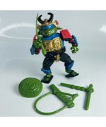 Leo the Sewer Samurai with Accessories 1990 Teenage Mutant Ninja Turtles... - £10.80 GBP