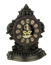 Steampunk Style Antique Typewriter Table Clock With Moving Clockworks - £79.57 GBP