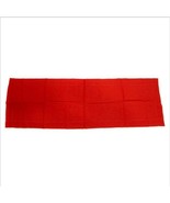 Table Runner Cotton Red Rectangular Vintage 47 x 15&quot; - £10.26 GBP